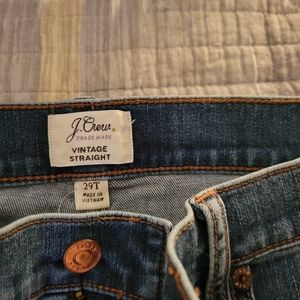 J Crew Vintage straight 29  tall